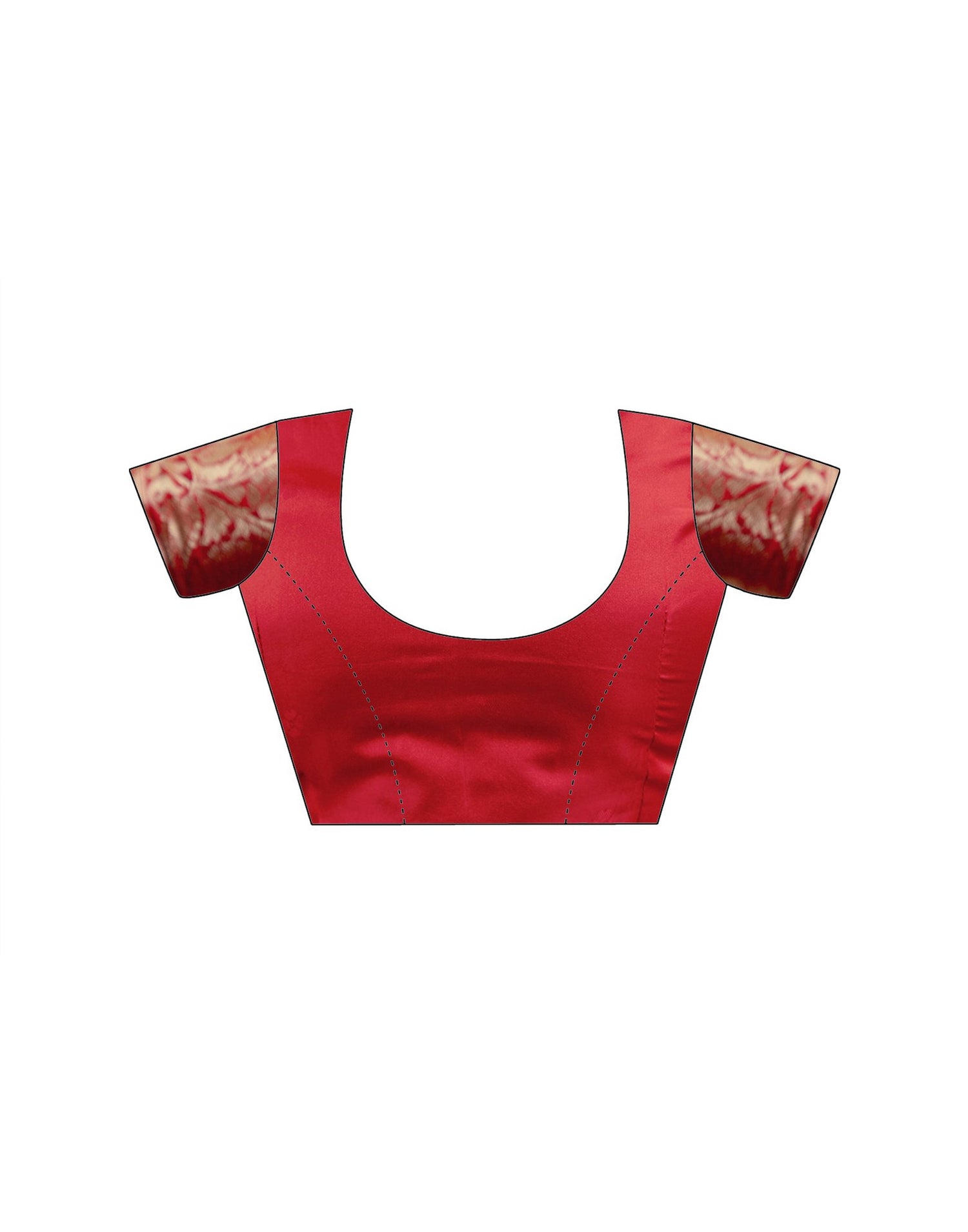 Red Silk Woven Banarasi Saree