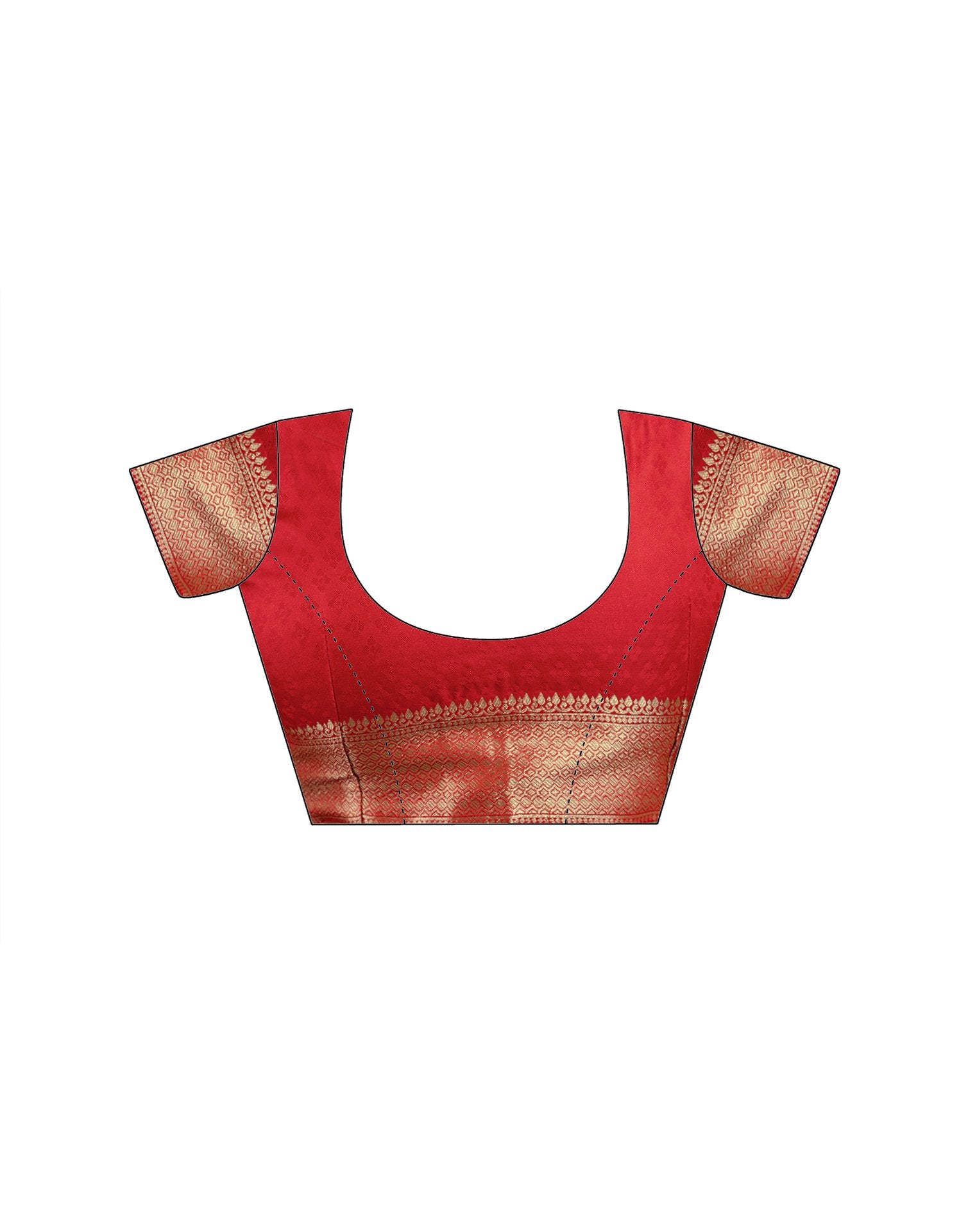 Red Silk Woven Banarasi Saree