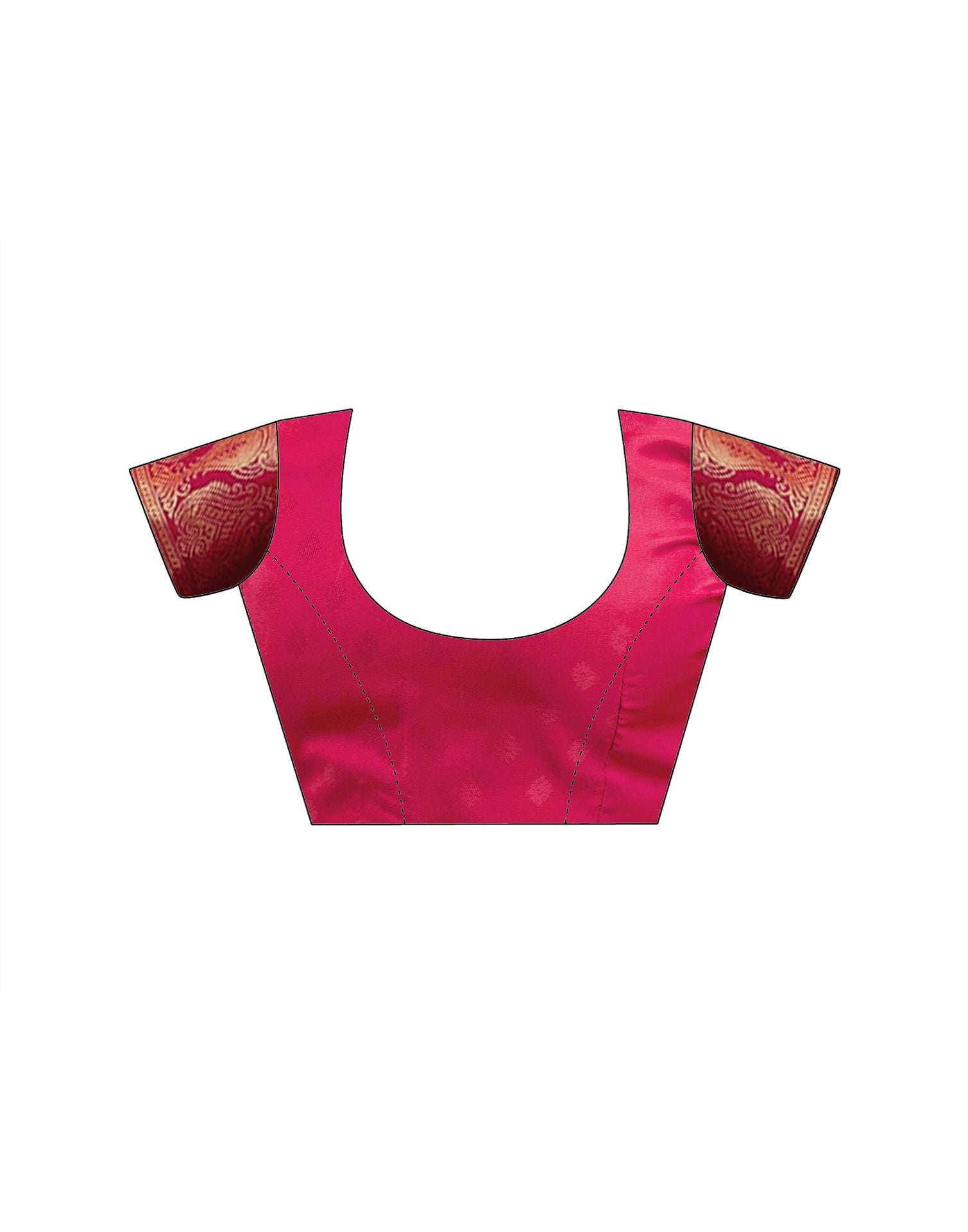 Pink Silk Woven Banarasi Saree