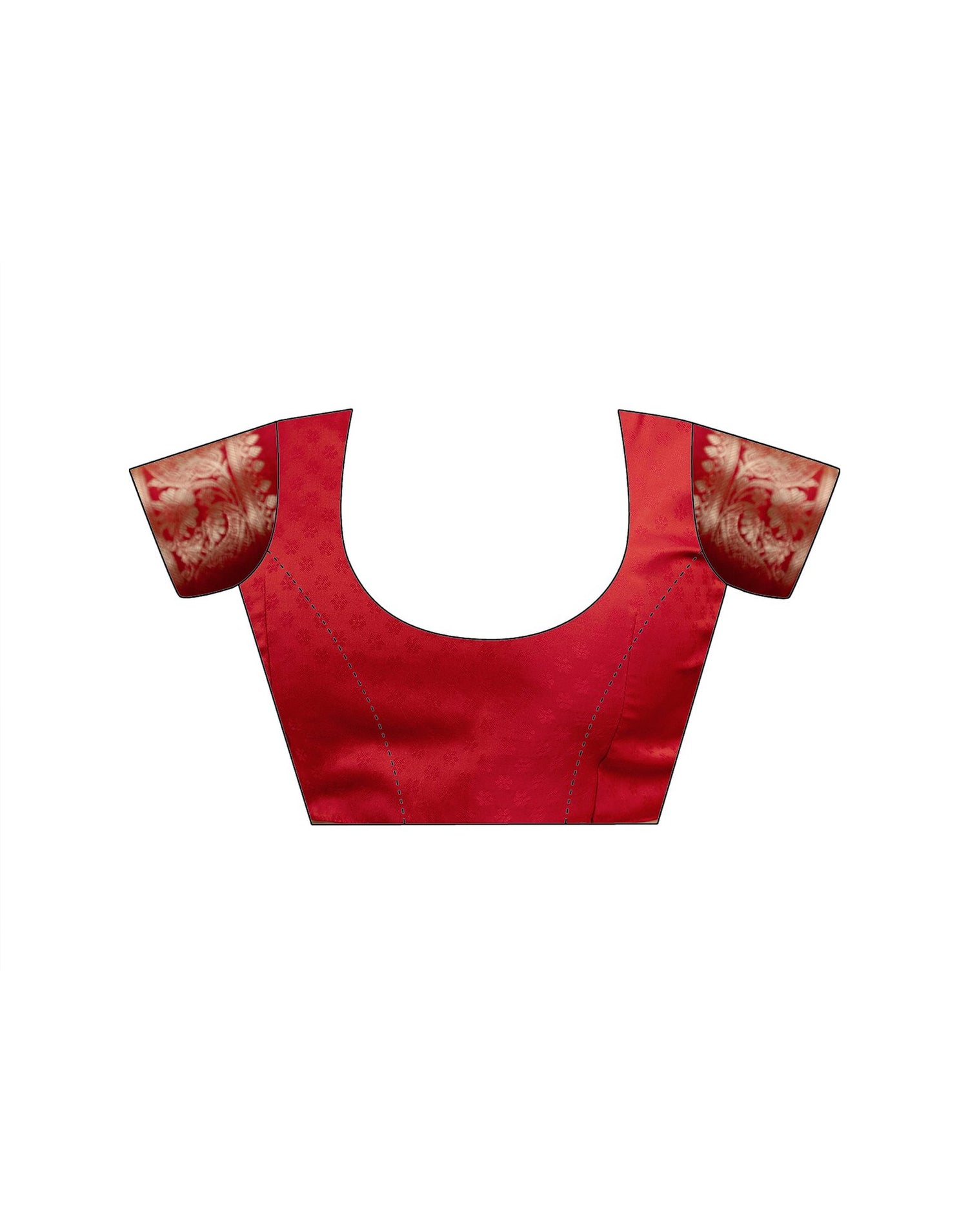 Red Silk Woven Banarasi Saree