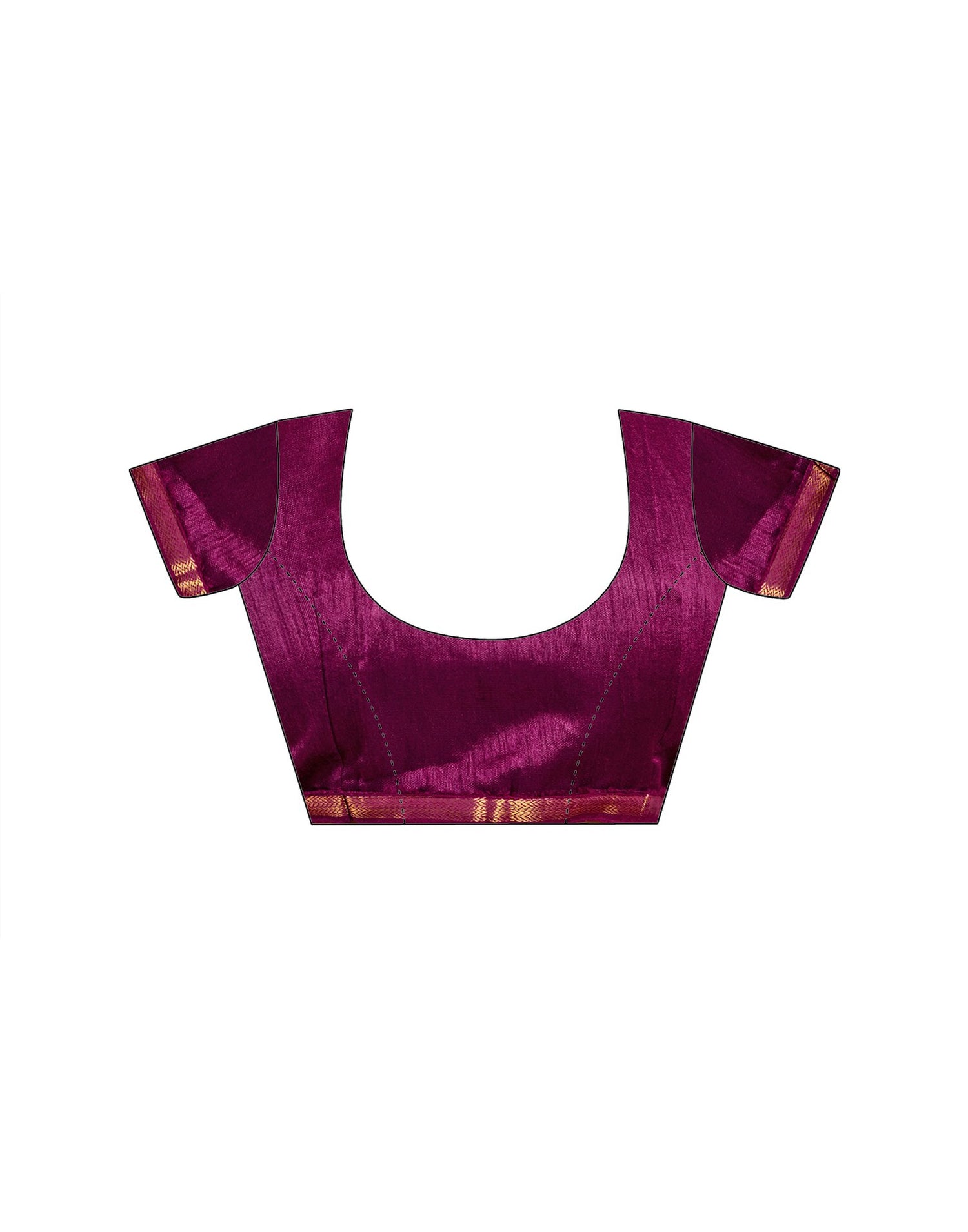 Purple Chiffon Printed Saree