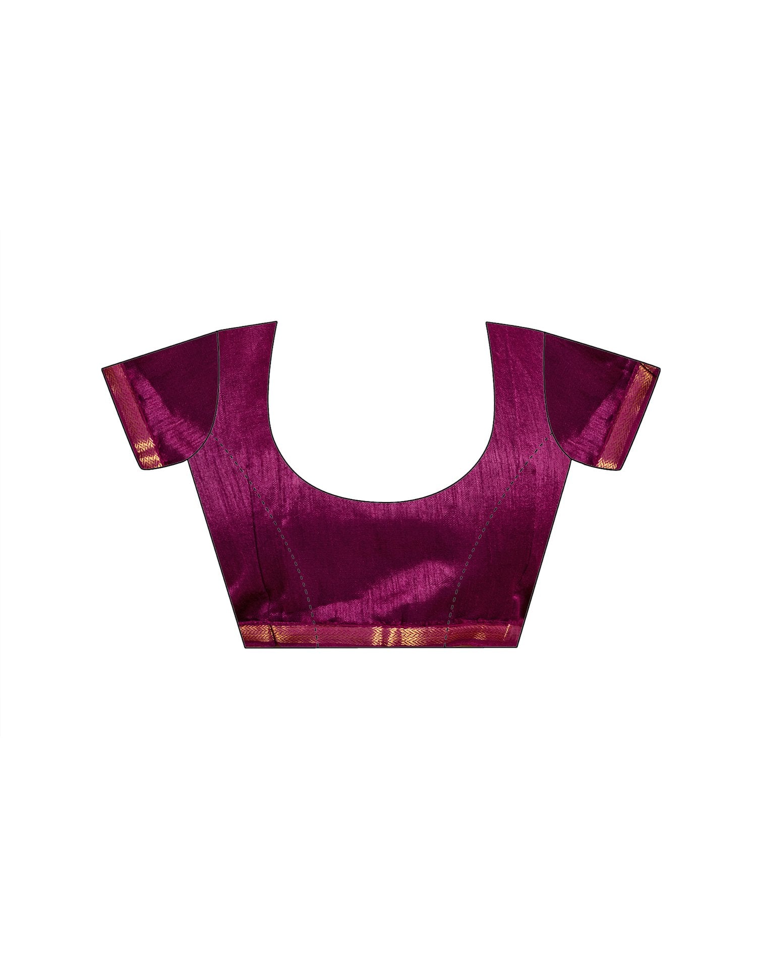 Purple Chiffon Printed Saree