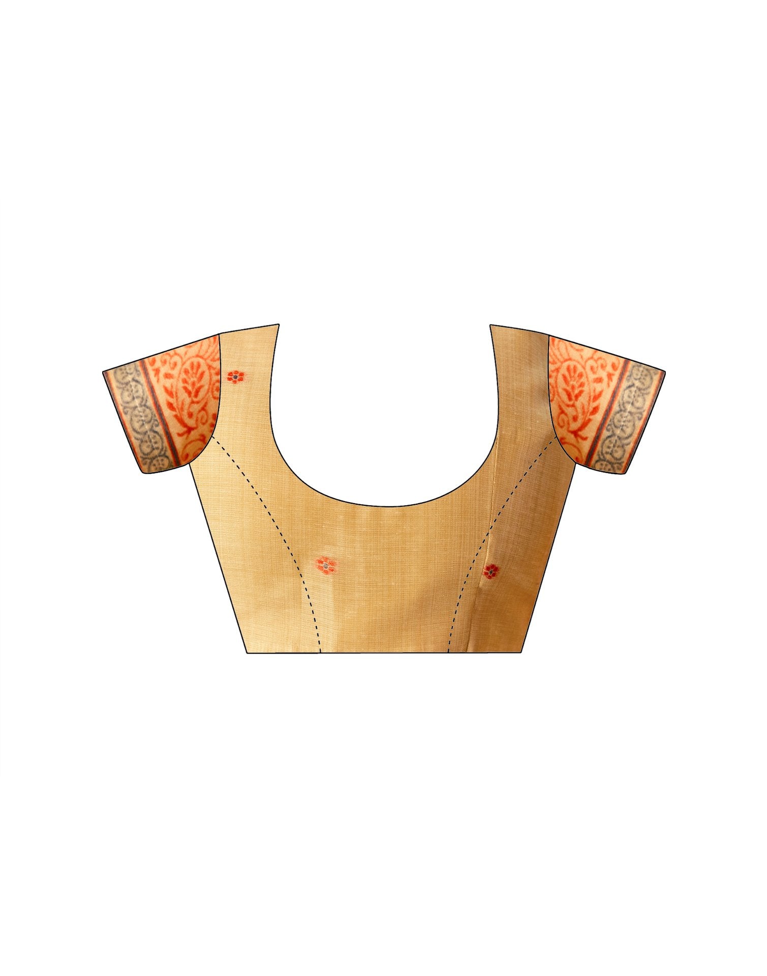 Mustard Yellow Chanderi Cotton Woven Saree