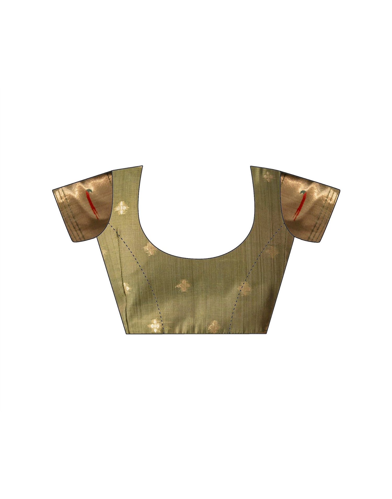 Dusty Mauve Chanderi Cotton Woven Paithani Saree