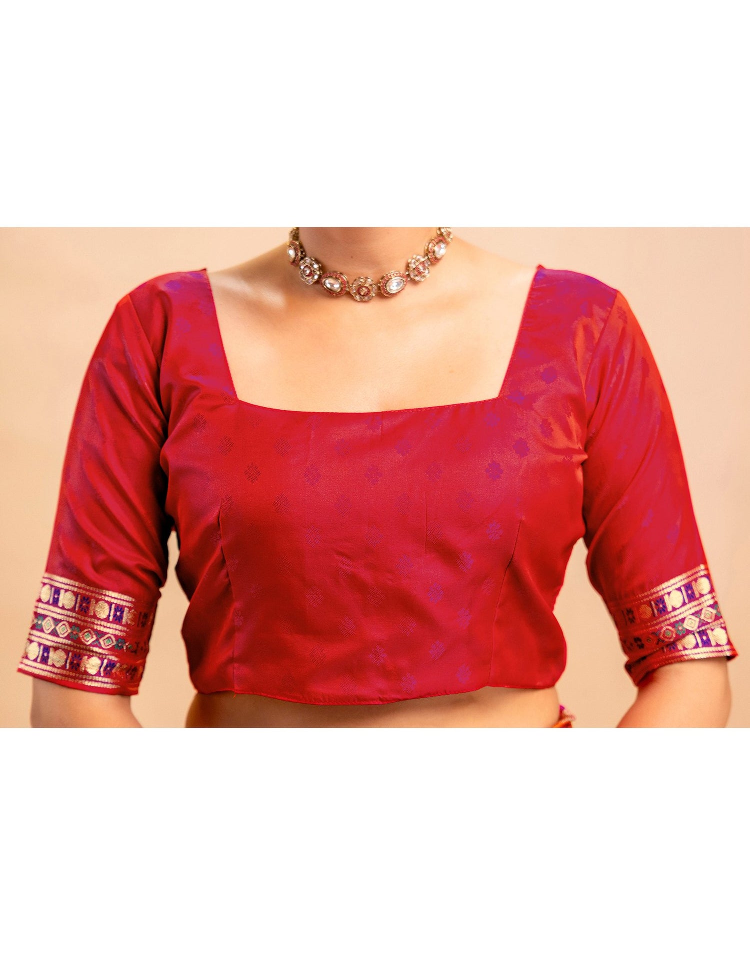 Orange Silk Woven Banarasi Saree