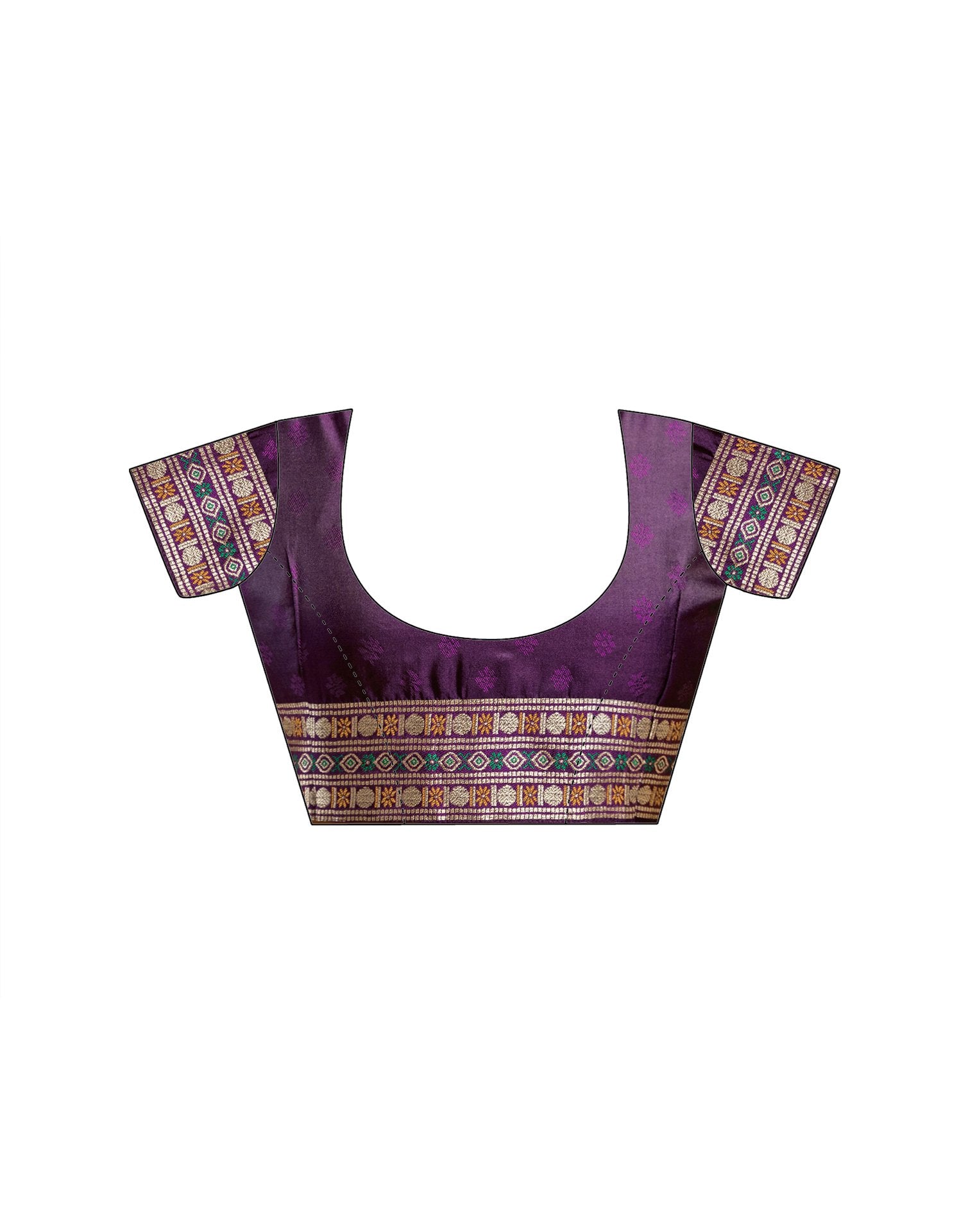 Dusty Purple Silk Woven Banarasi Saree