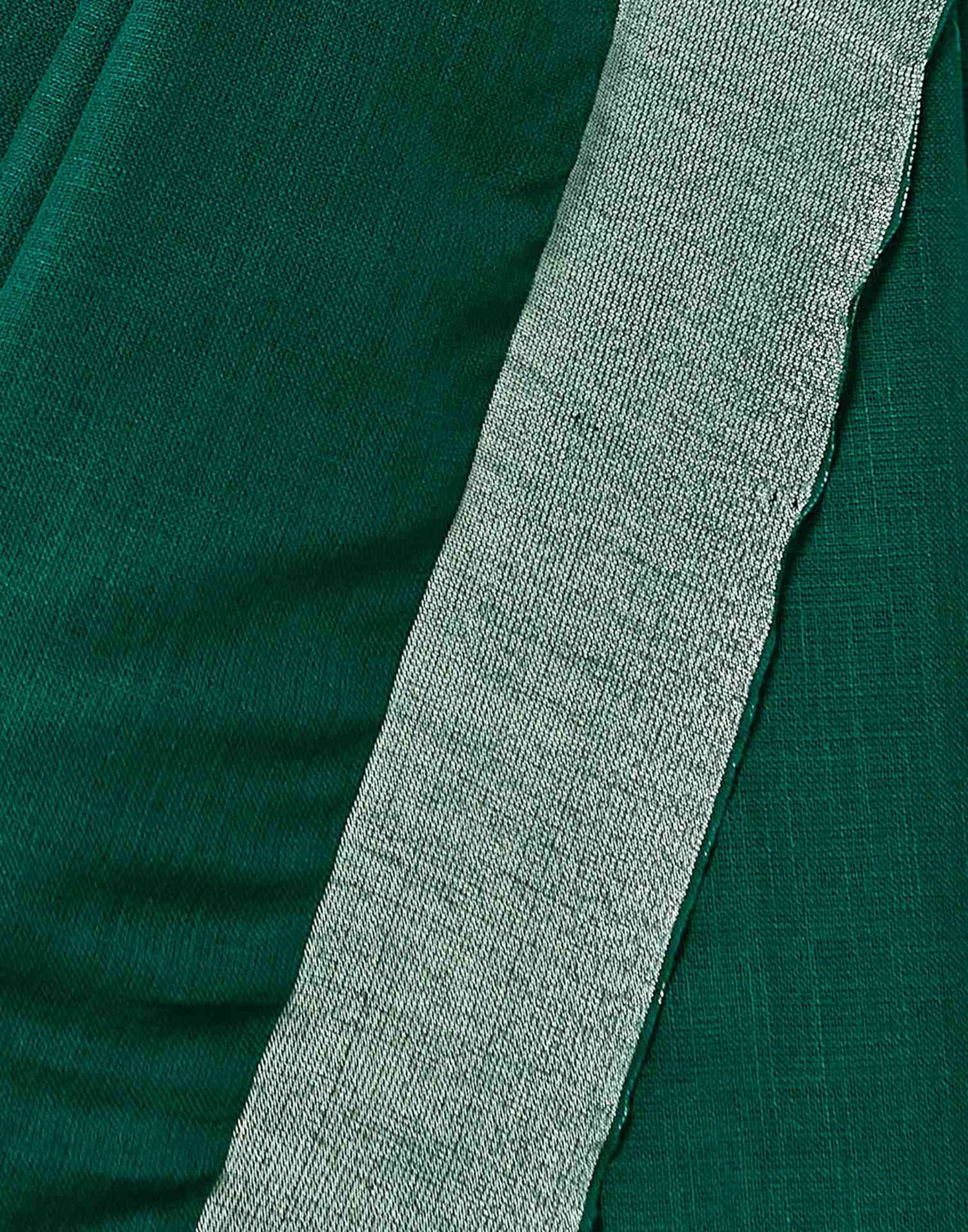 Green Cotton Woven Saree