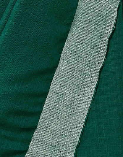 Green Cotton Woven Saree