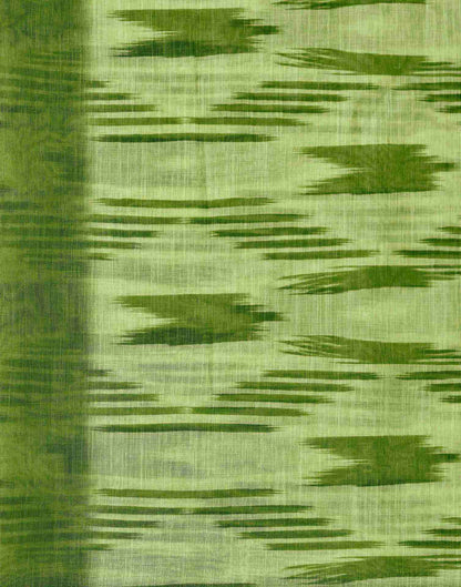 Pista Green Linen Printed Saree
