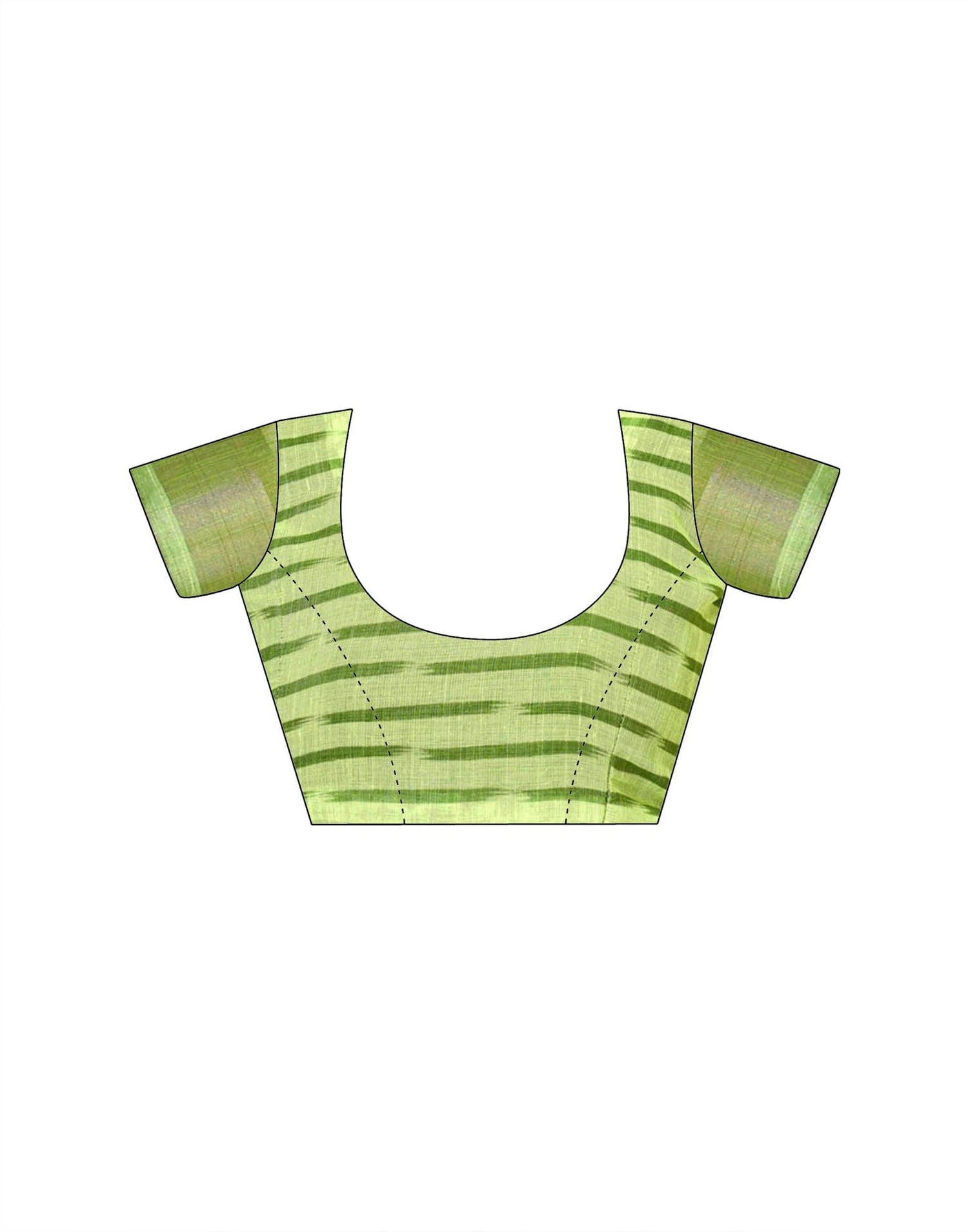 Pista Green Linen Printed Saree