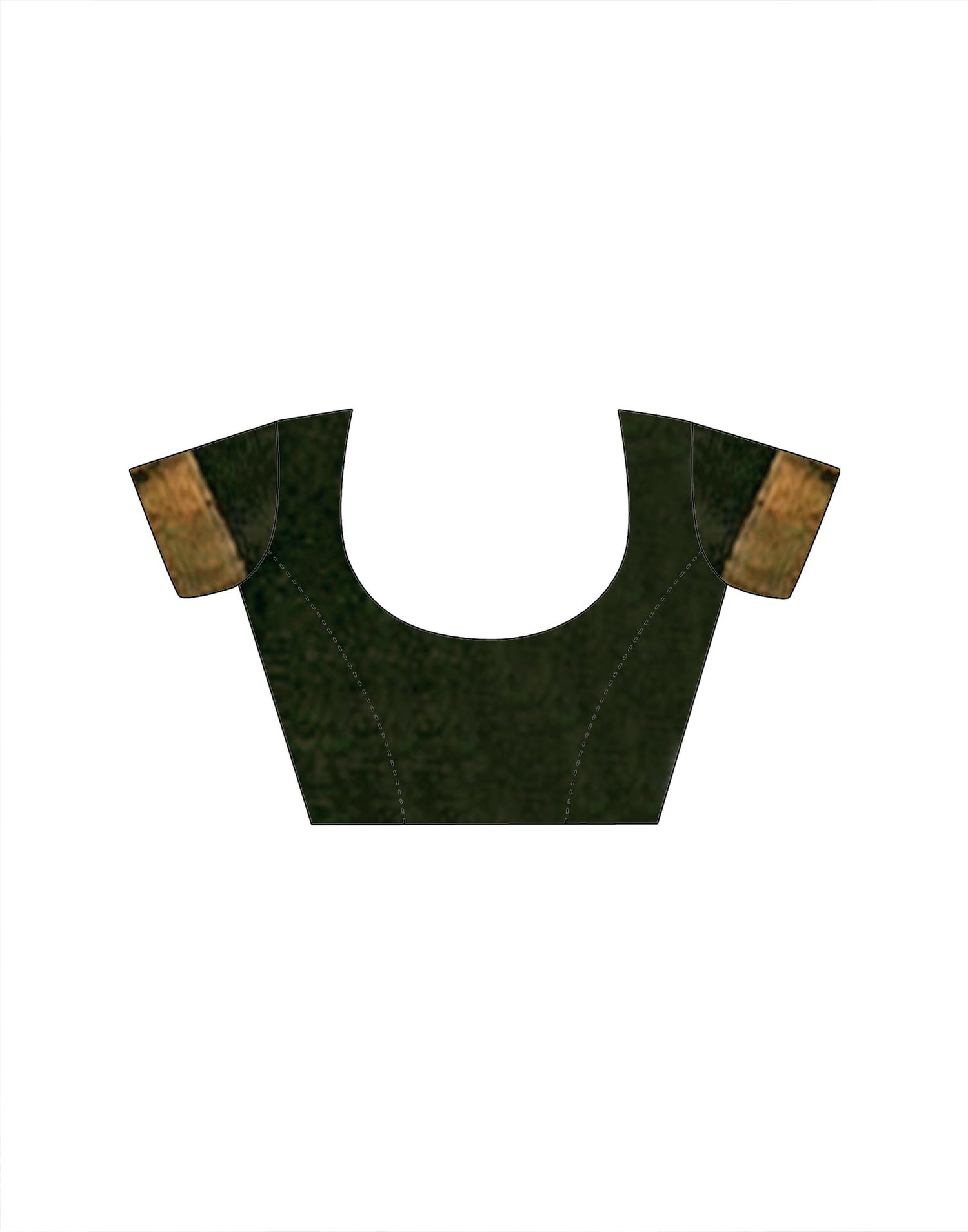 Dusty Mustard Beige Chanderi Cotton Zari Border Woven Saree