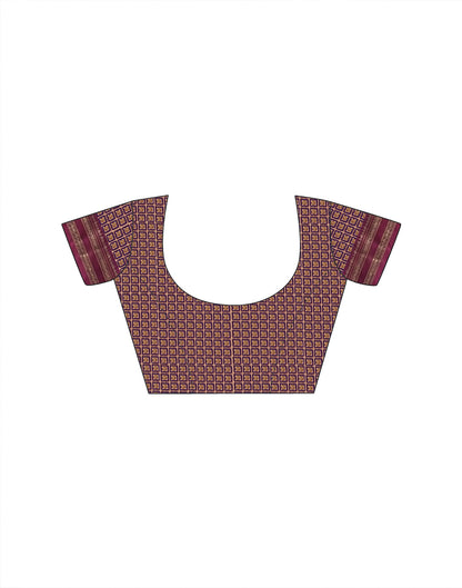 Purple Silk Woven Kanjivaram Saree