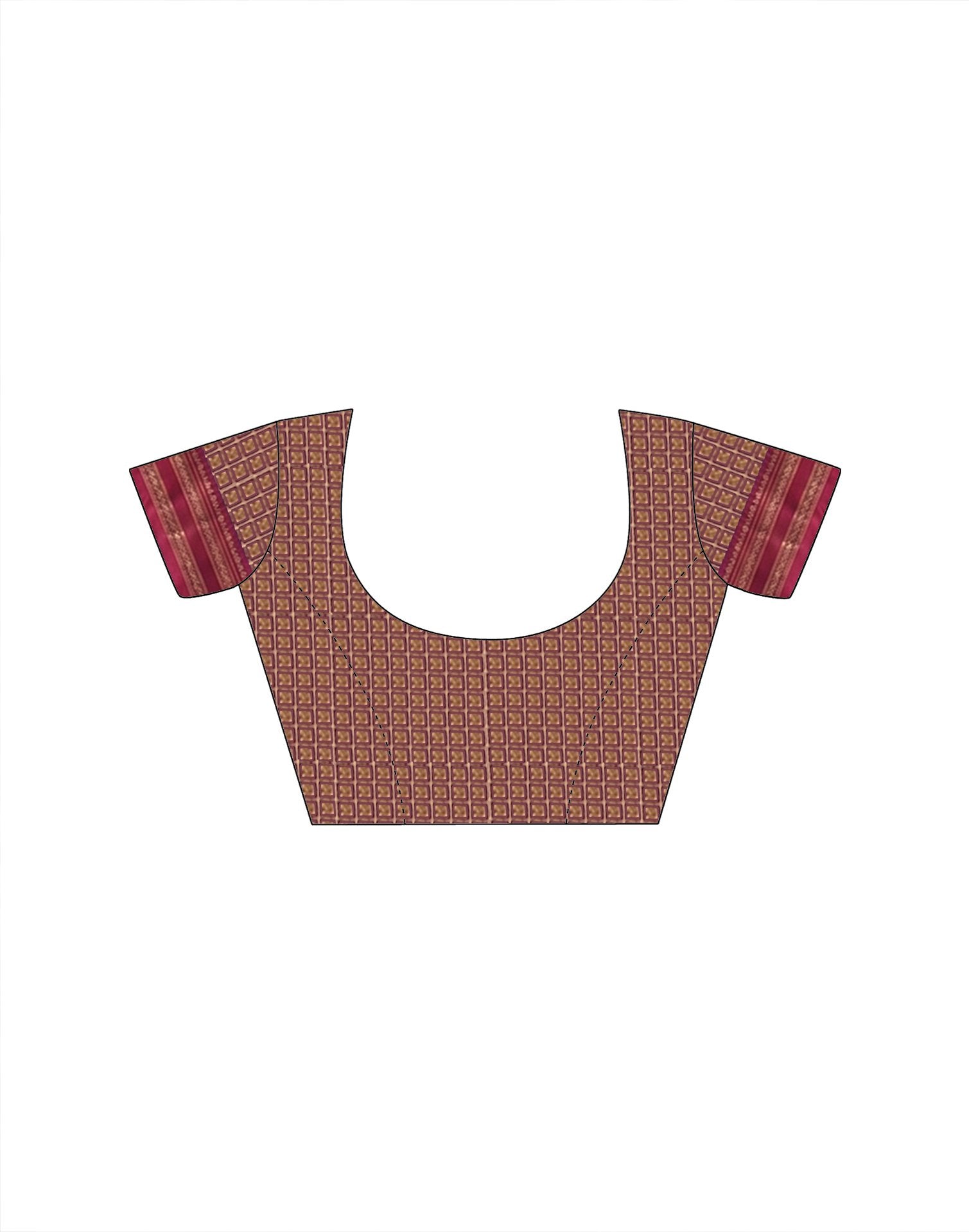 Maroon Silk Woven Kanjivaram Saree