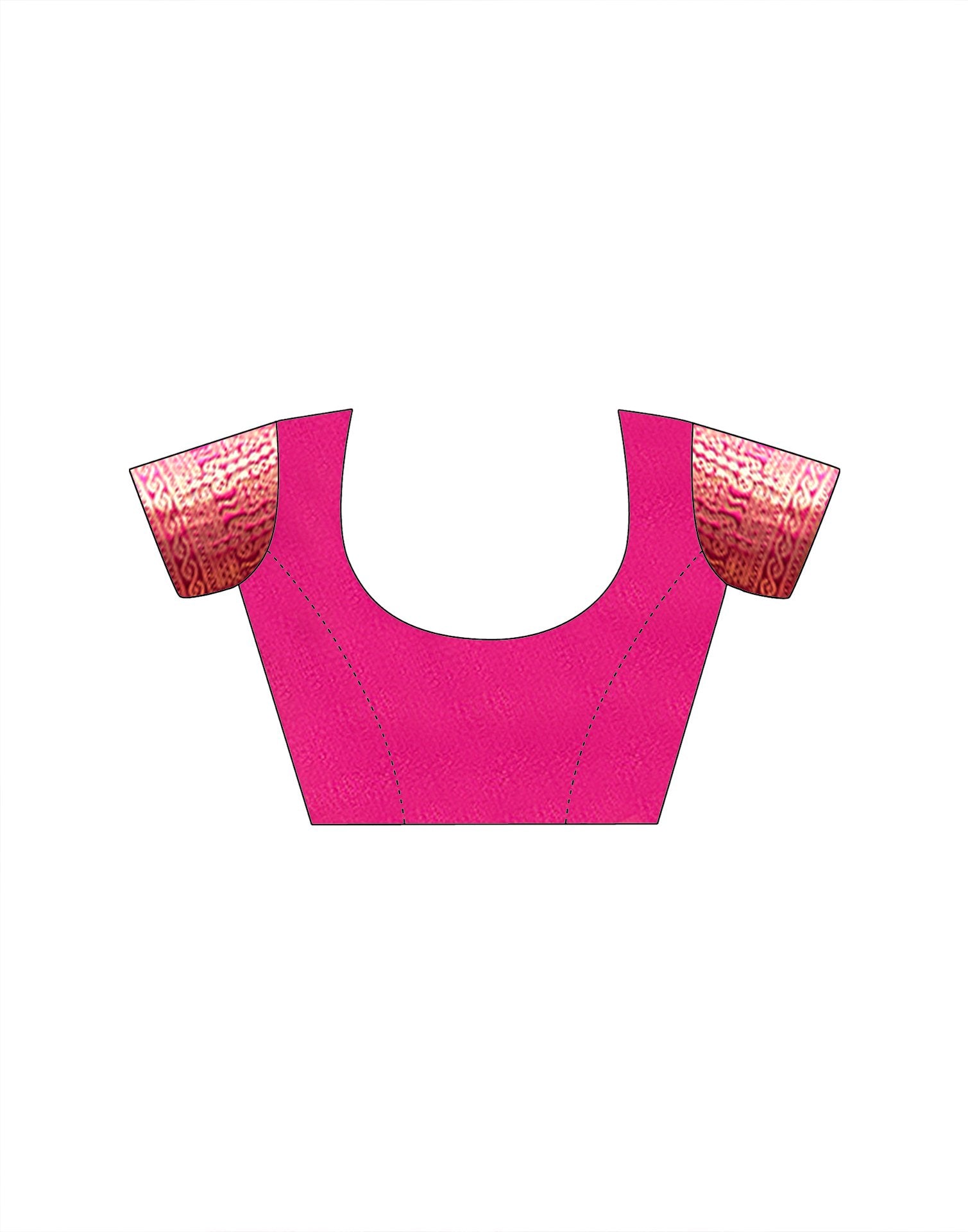 Pink Tusser Silk Woven Kanjivaram Saree