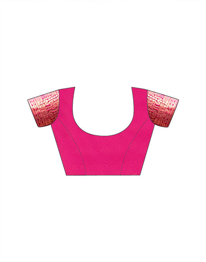 Yellow Tusser Silk Woven Kanjivaram Saree