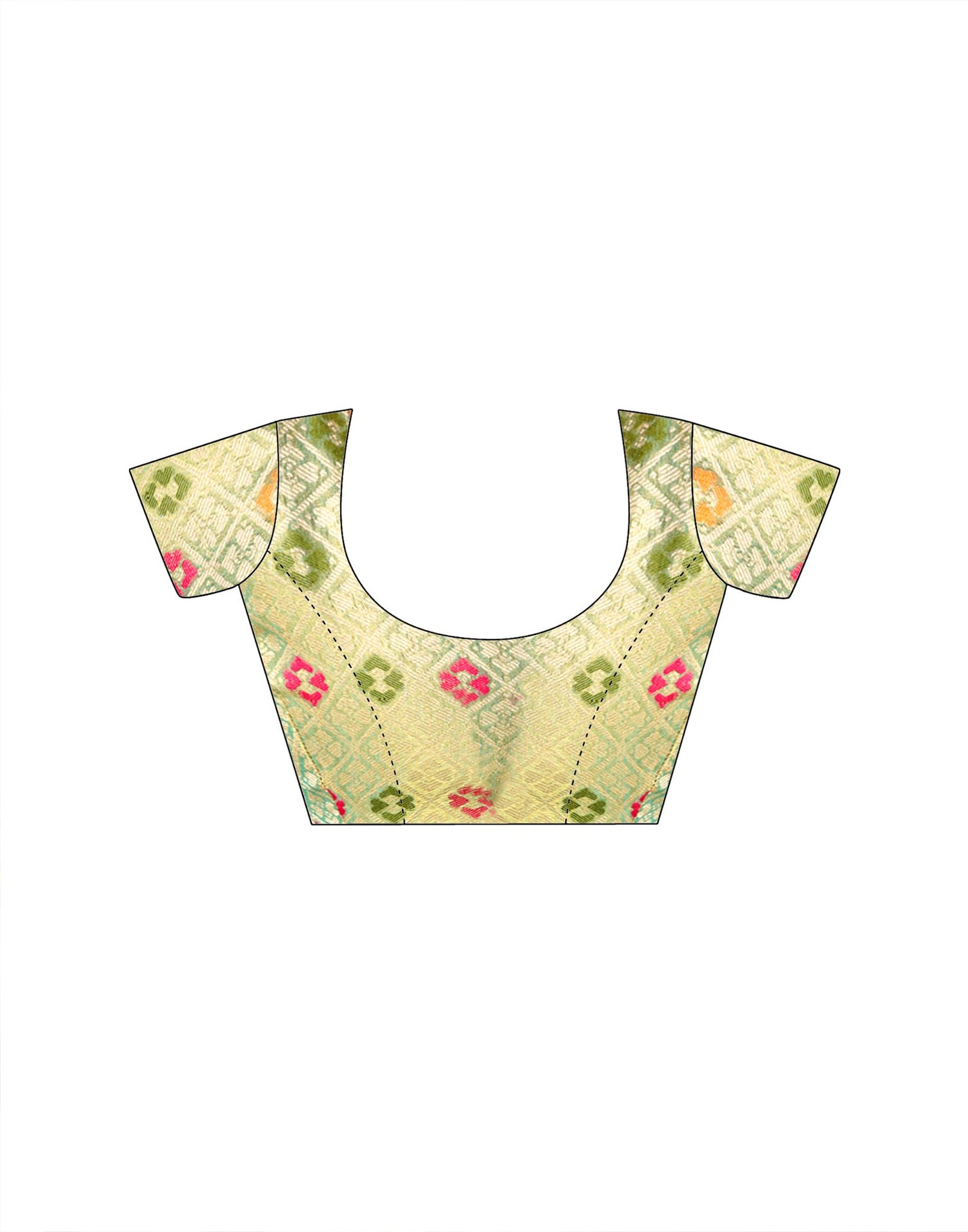 Golden Tissue Silk Woven Floral Saree