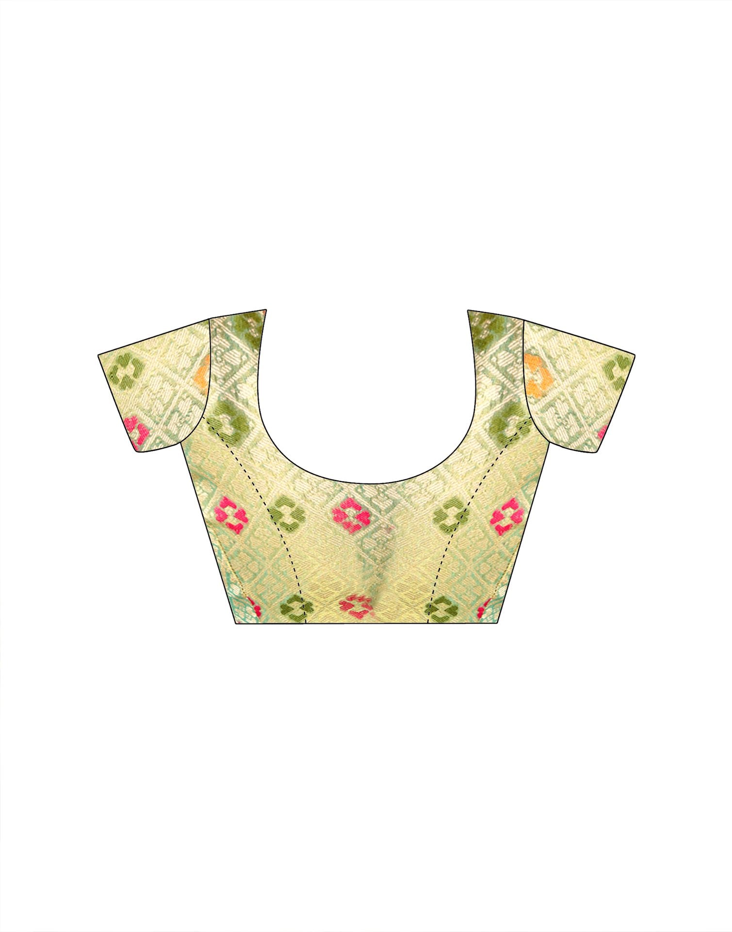 Golden Tissue Silk Woven Floral Saree