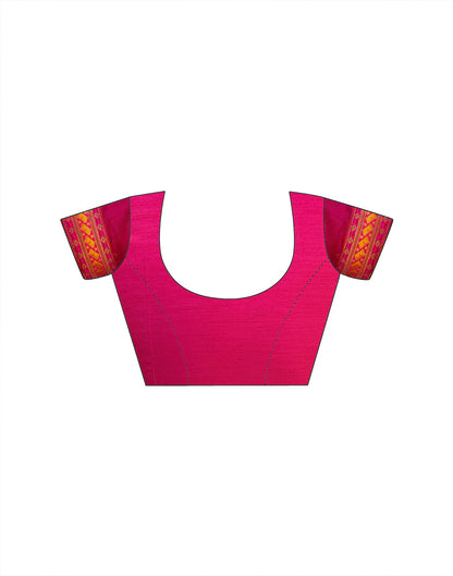 Pink Georgette Laheriya Printed Saree