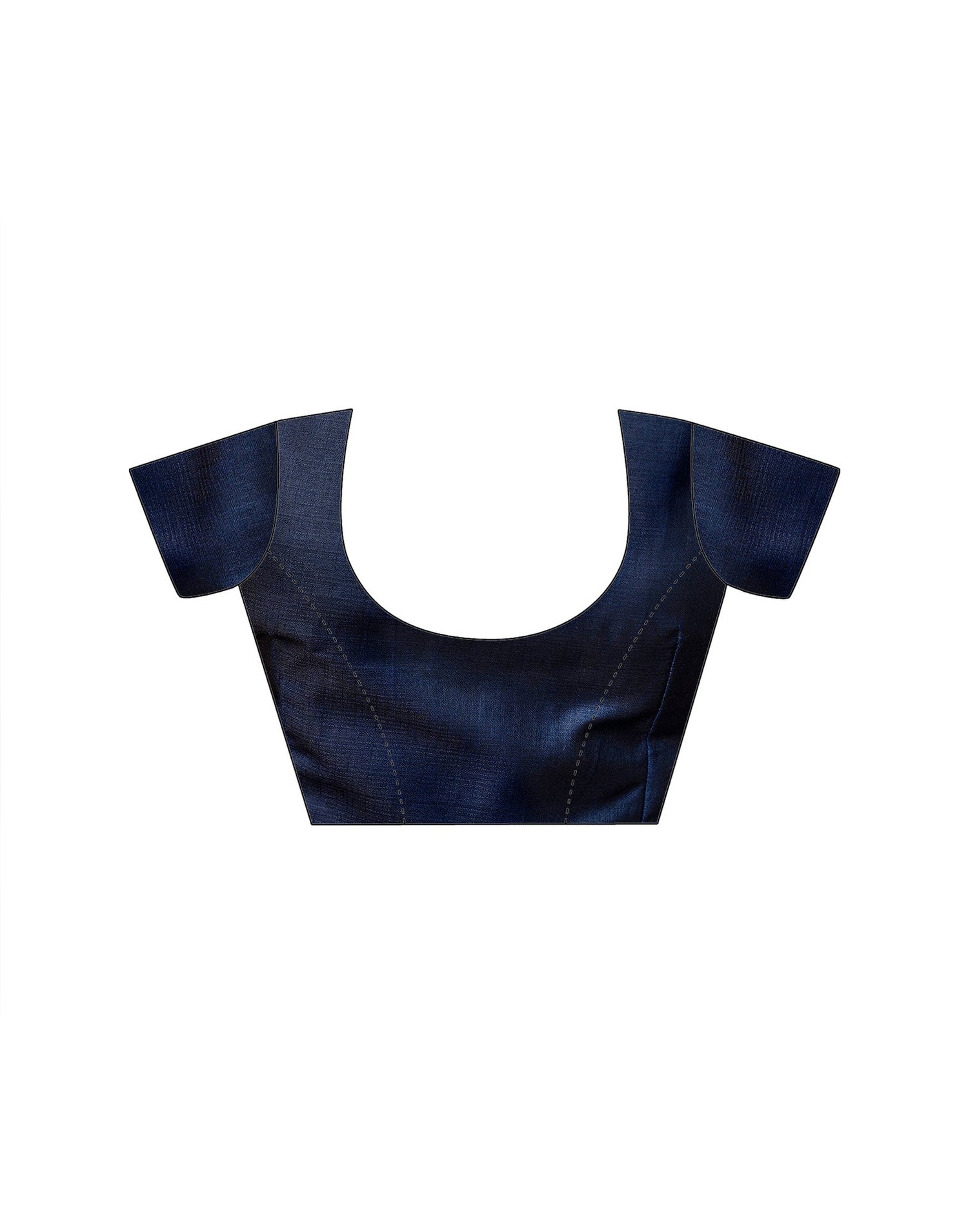 Navy Blue Khadi Ikkat Printed Saree