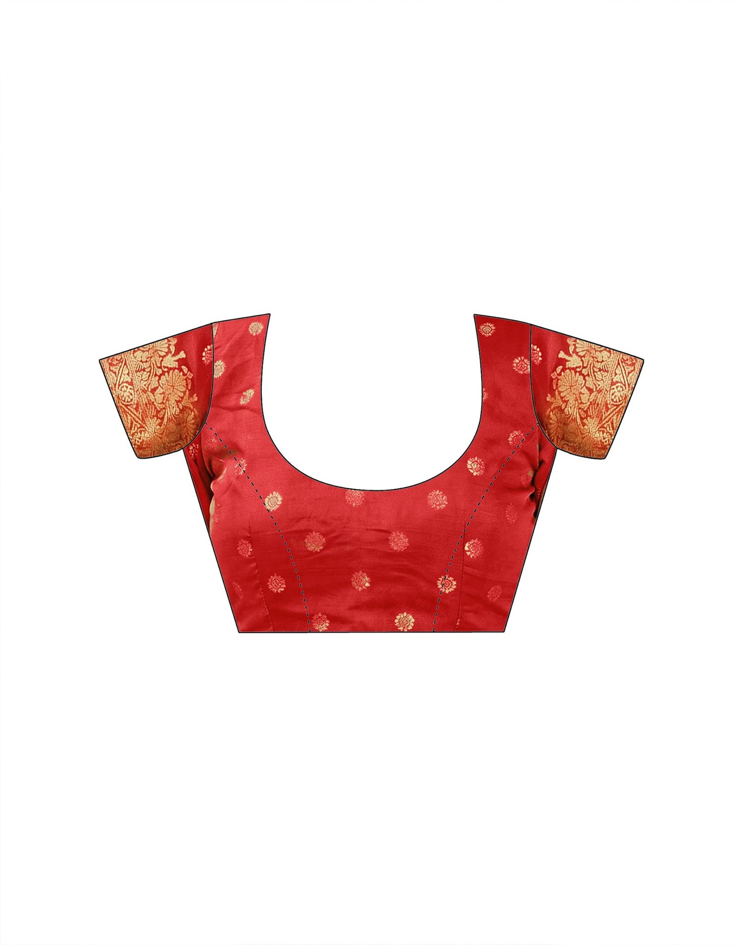 Red Silk Woven Banarasi Saree
