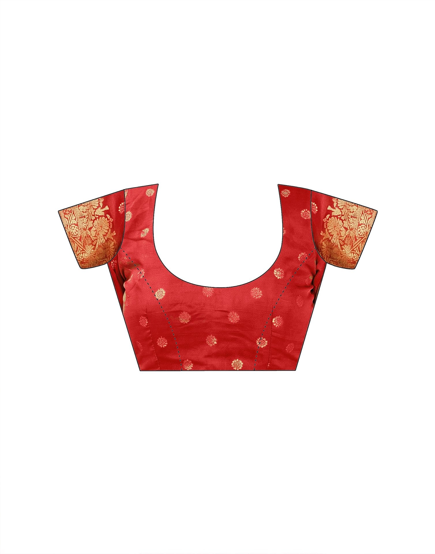 Red Silk Woven Banarasi Saree