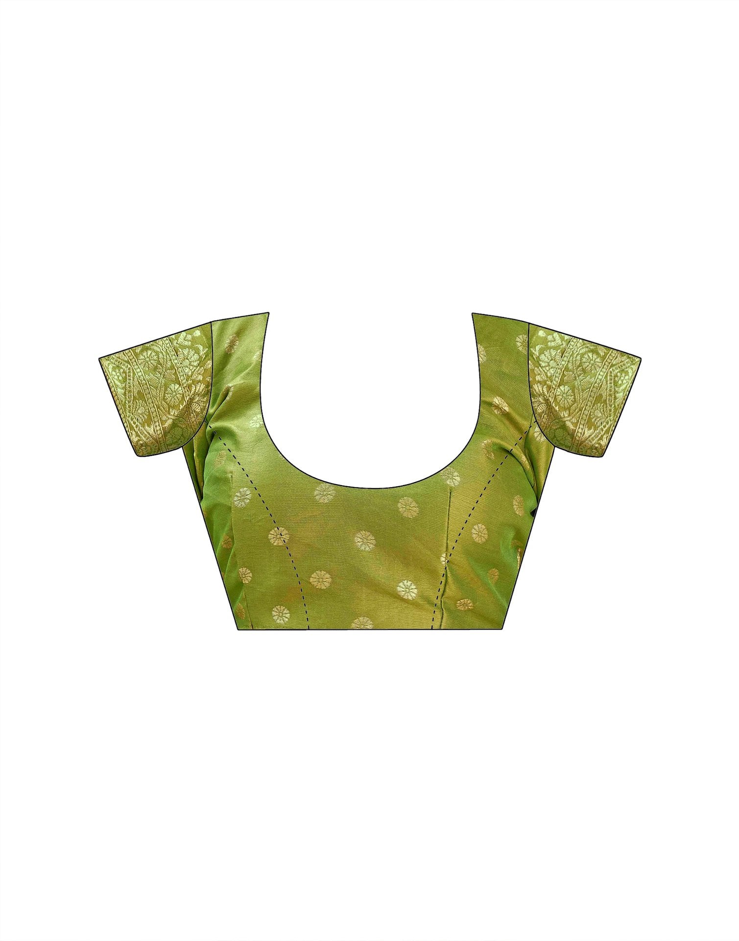 Mehndi Green Silk Woven Banarasi Saree