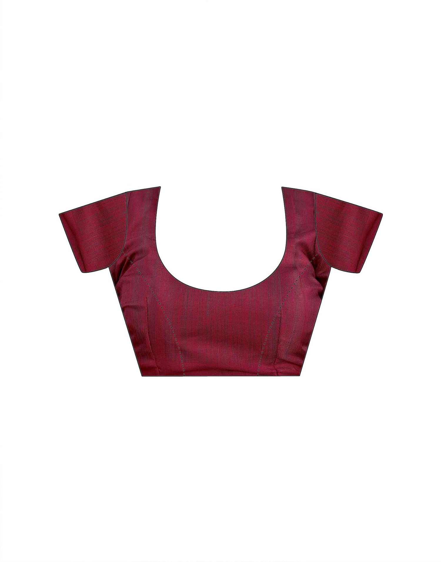 Maroon Khadi Printed Kalamkari Saree