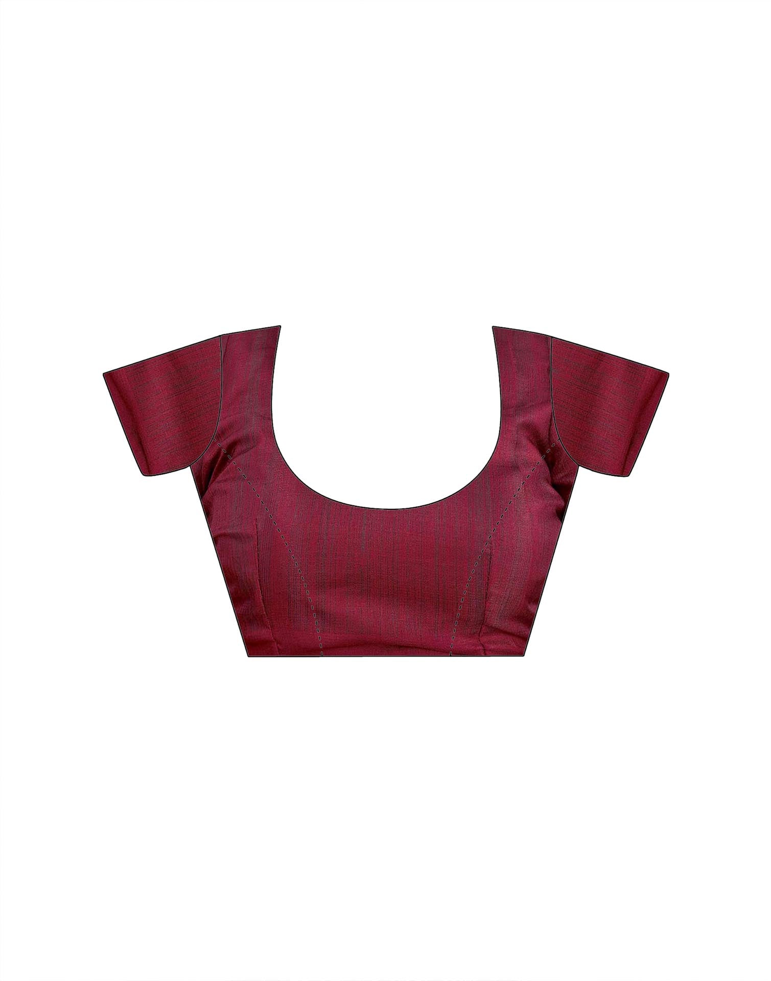 Maroon Khadi Printed Kalamkari Saree