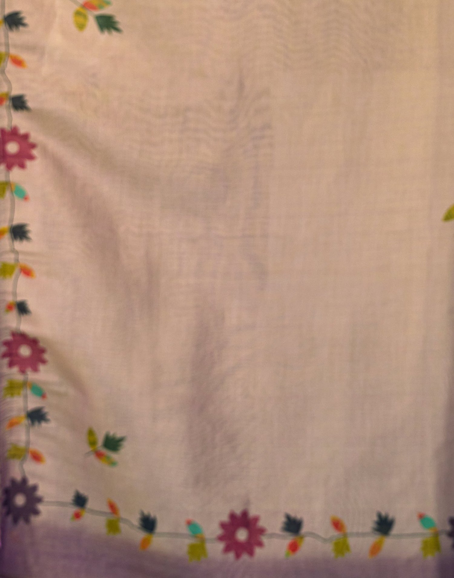 Dusty Mauve Shimmer Silk Printed Saree