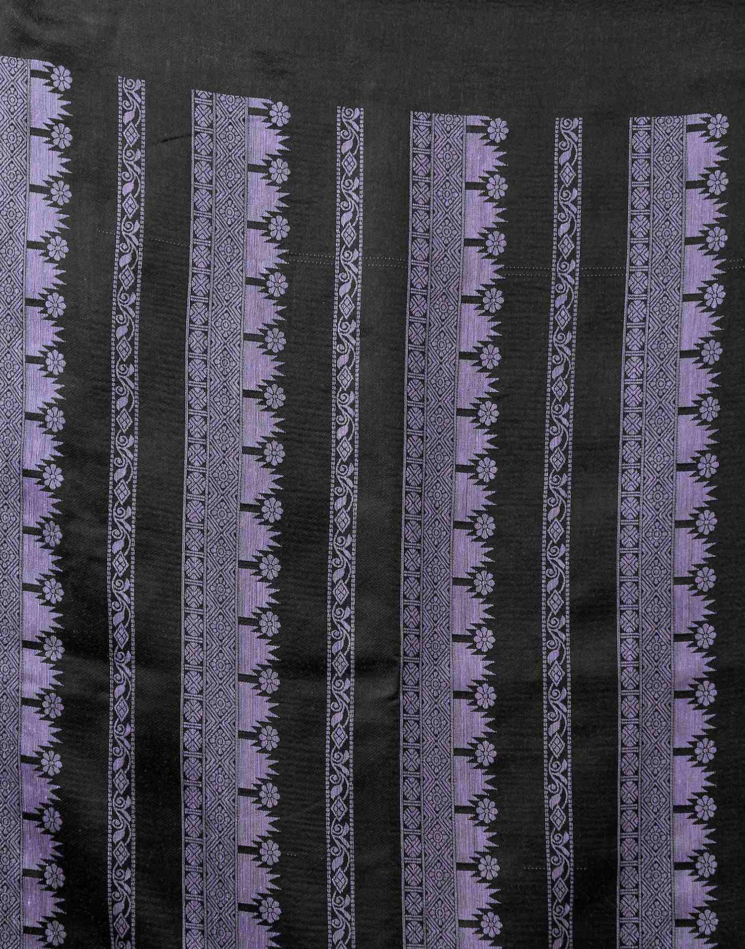 Lavender Chanderi Woven Saree