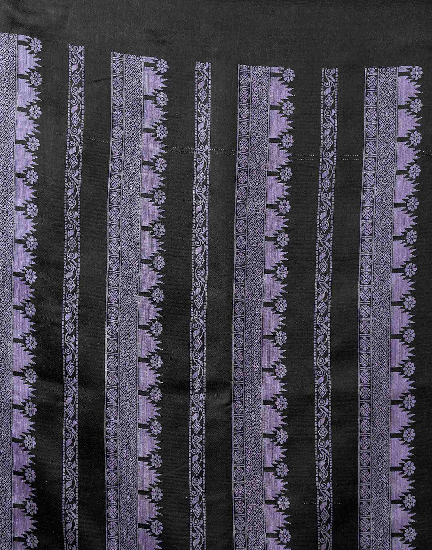 Lavender Chanderi Woven Saree