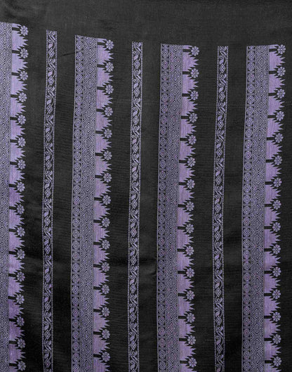 Lavender Chanderi Woven Saree