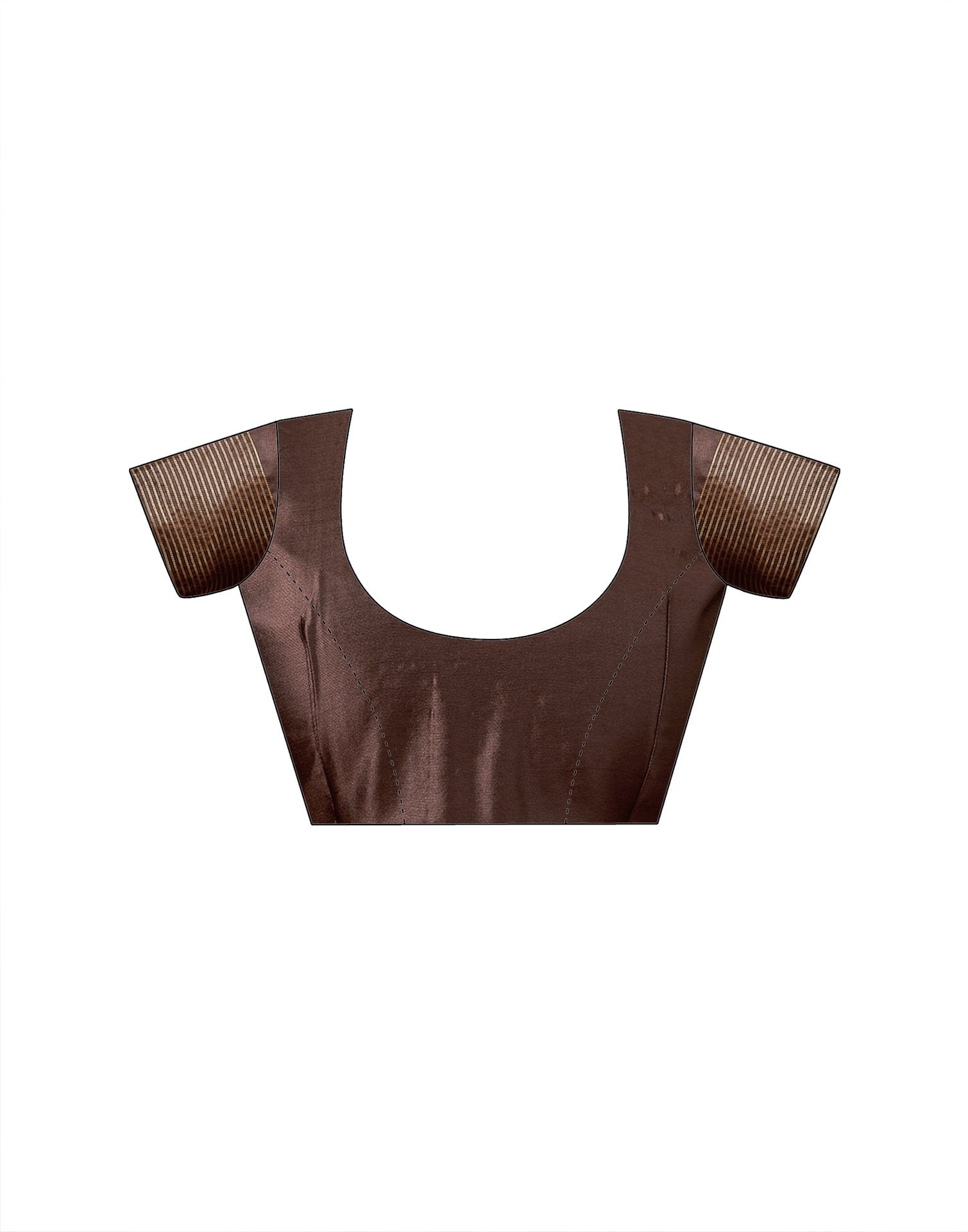 Brown Silk Woven Saree