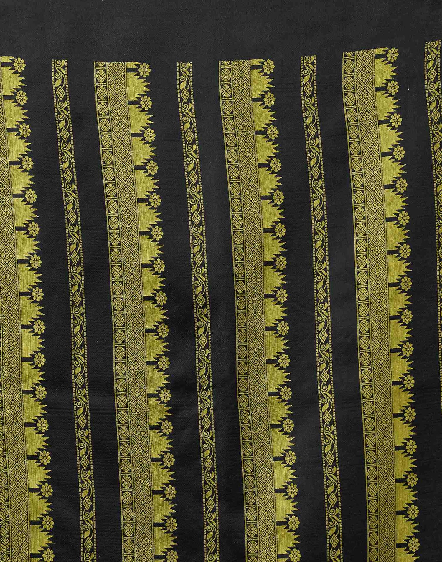 Parrot Green Chanderi Woven Saree