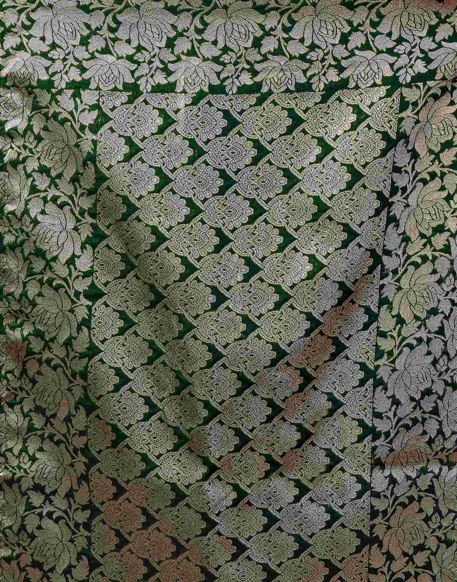 Green Silk Woven Banarasi Saree