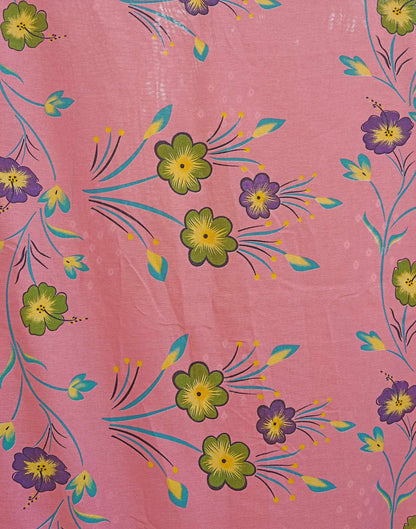 Dark Maroon Silk Printed Bandhani Saree
