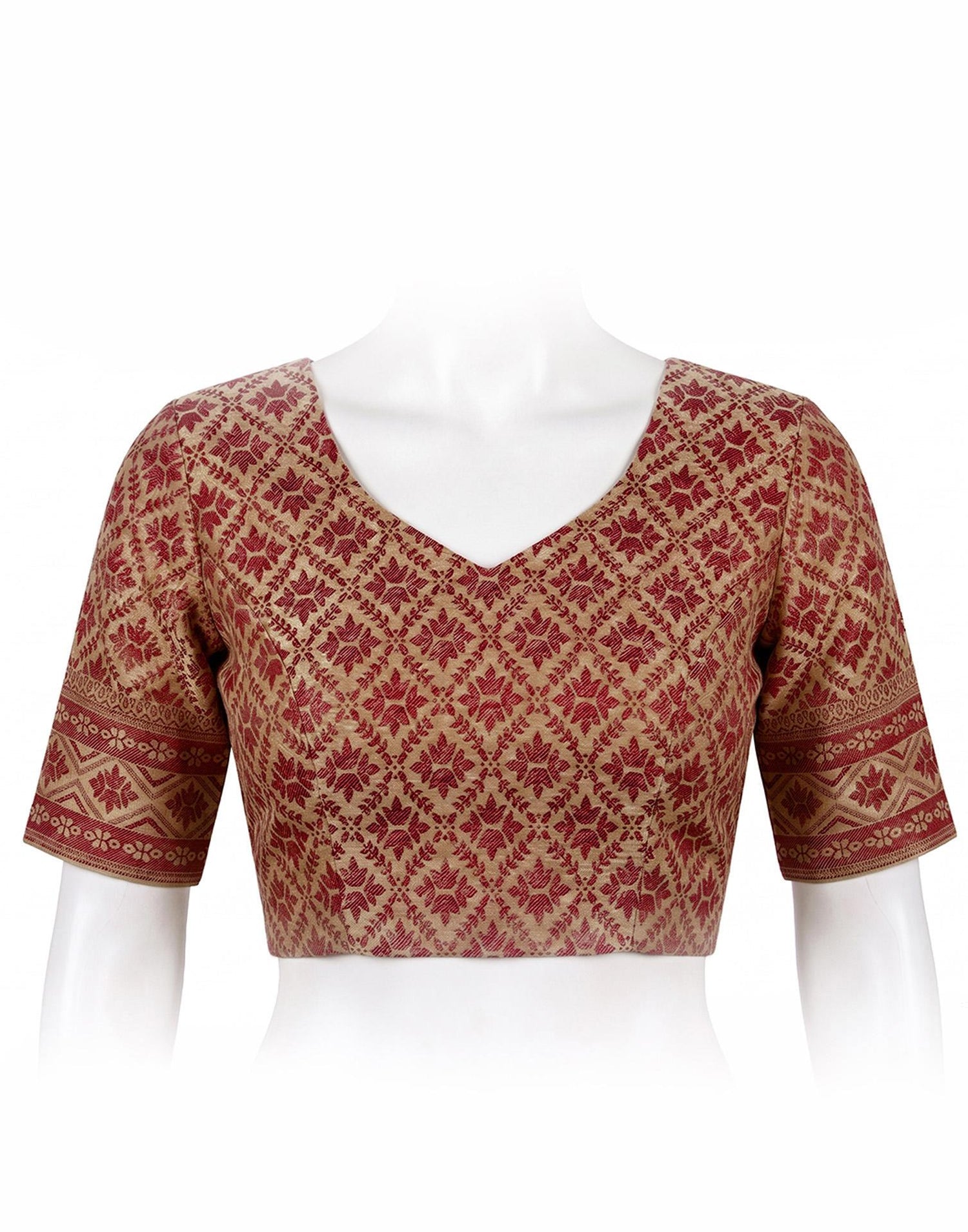 Cream Cotton Silk Woven Saree