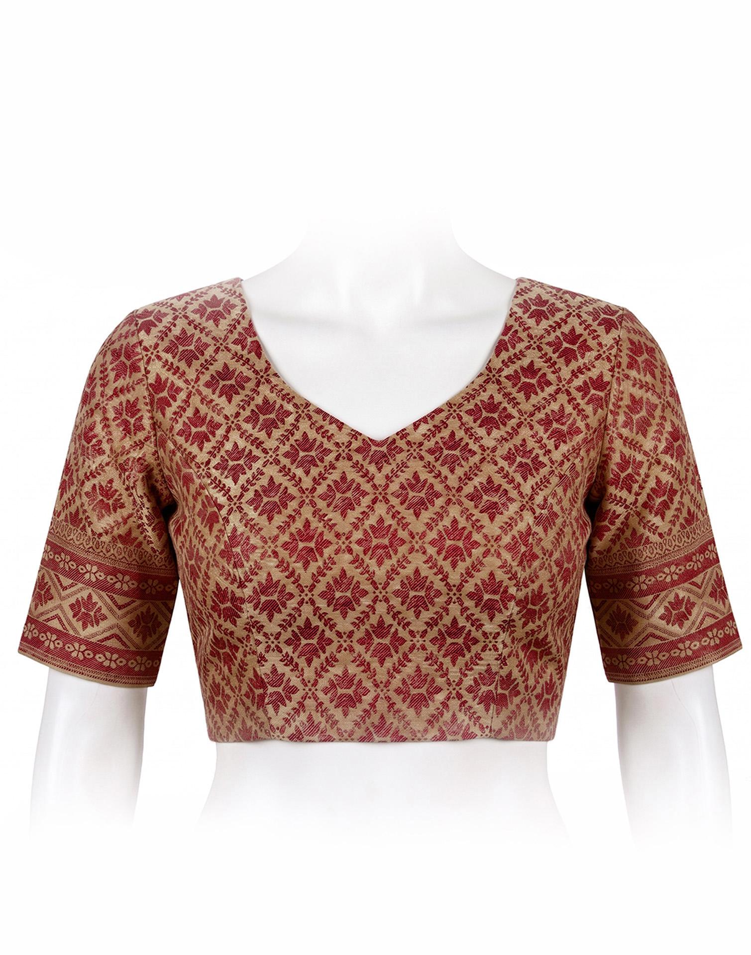 Cream Cotton Silk Woven Saree