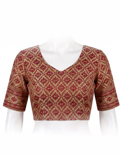 Cream Cotton Silk Woven Saree