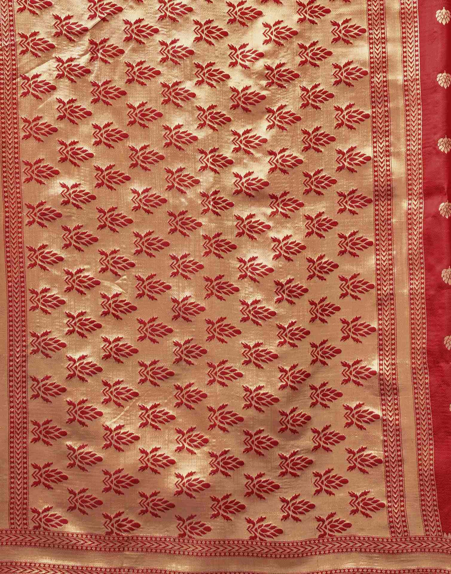 Red Silk Woven Banarasi Saree