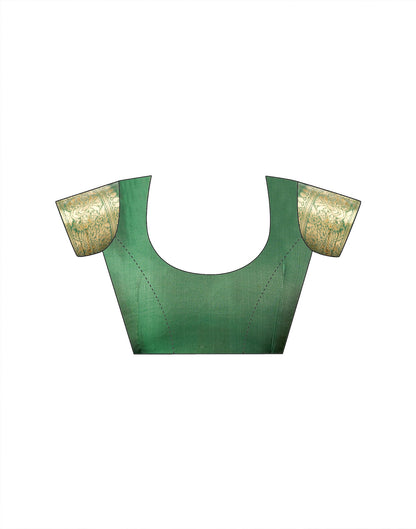 Green Silk Woven Banarasi Saree
