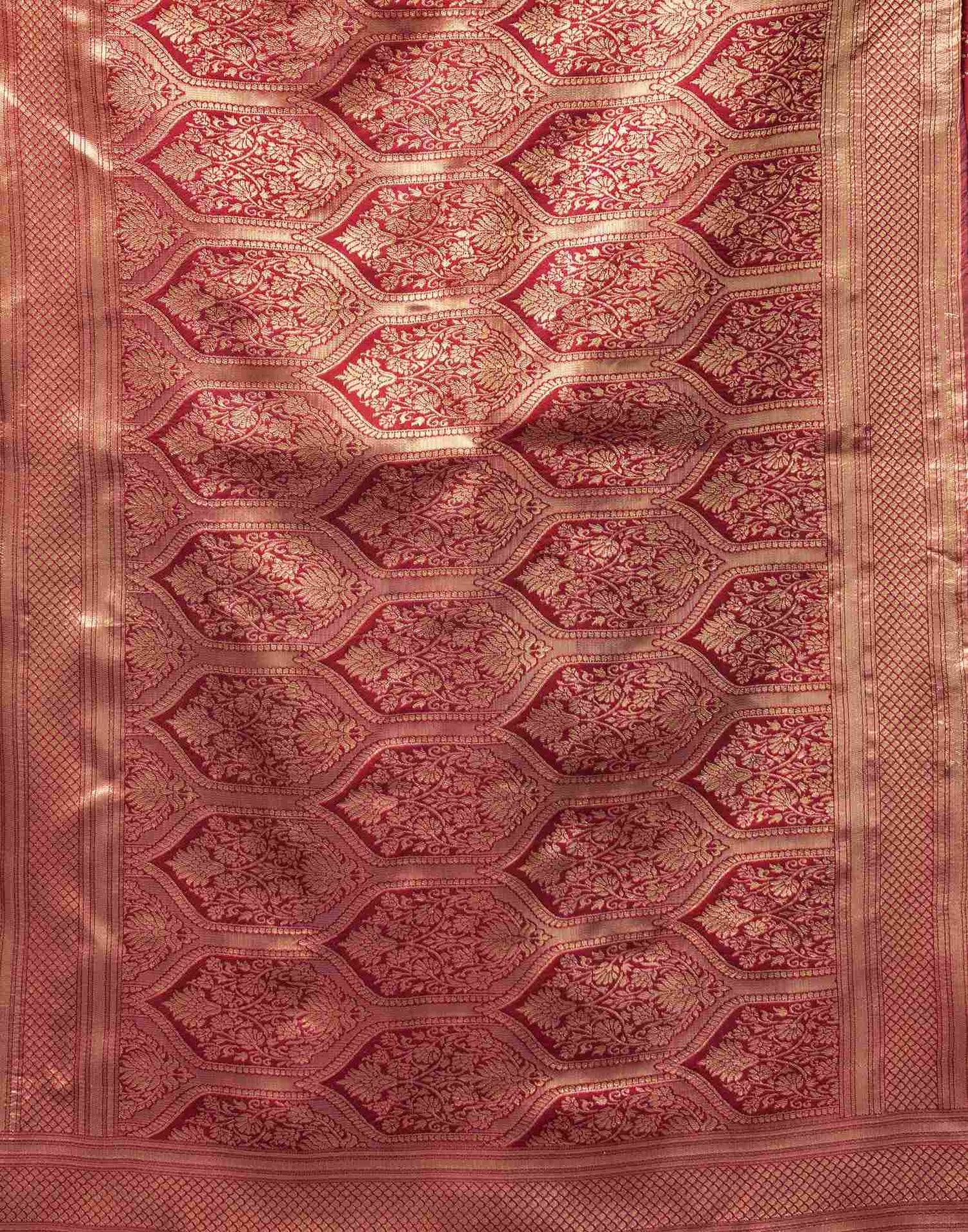 Red Silk Woven Banarasi Saree