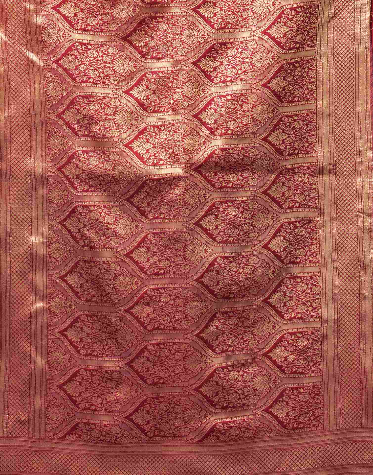 Red Silk Woven Banarasi Saree