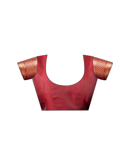 Red Silk Woven Banarasi Saree