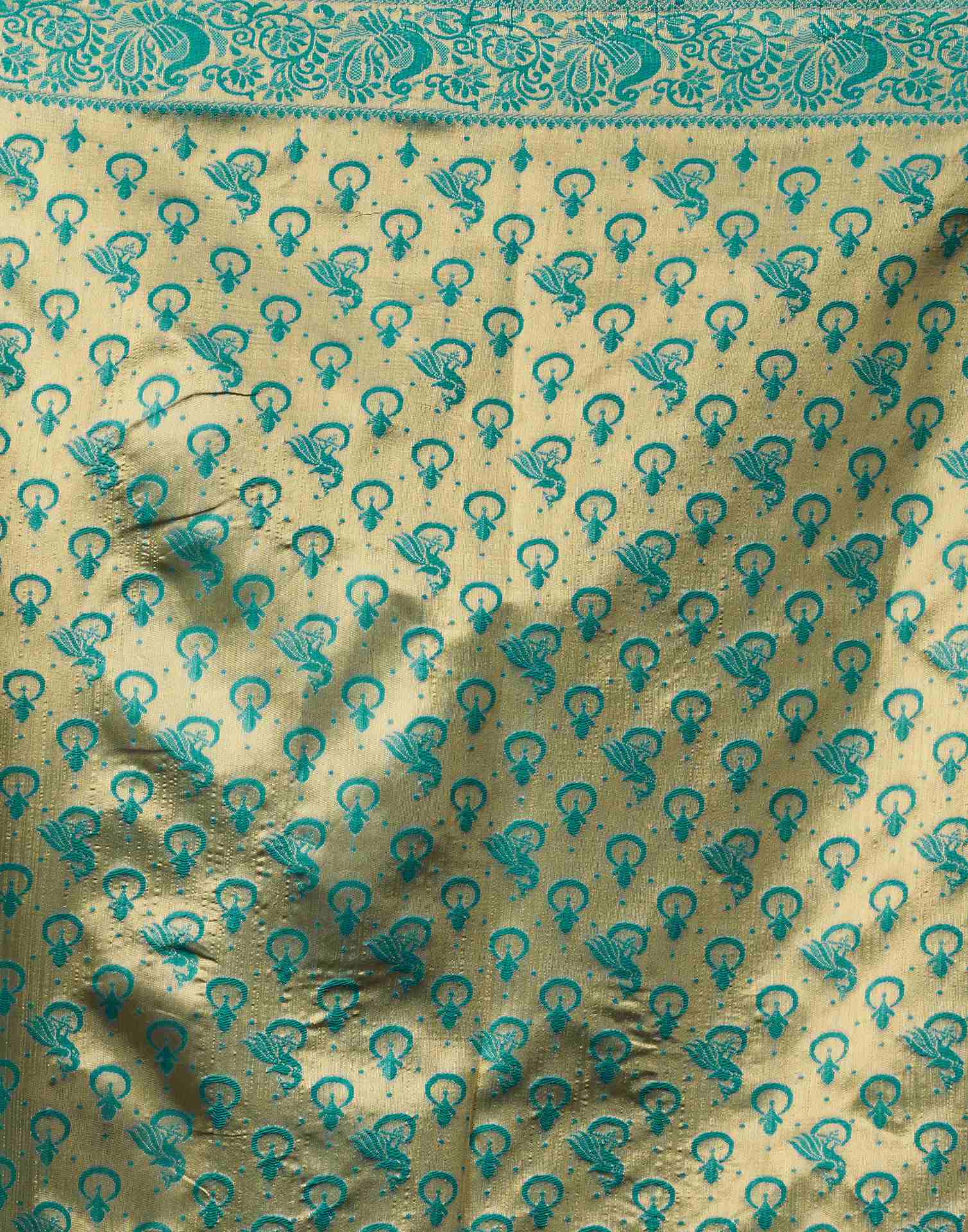 Rama Green Silk Woven Patola Saree