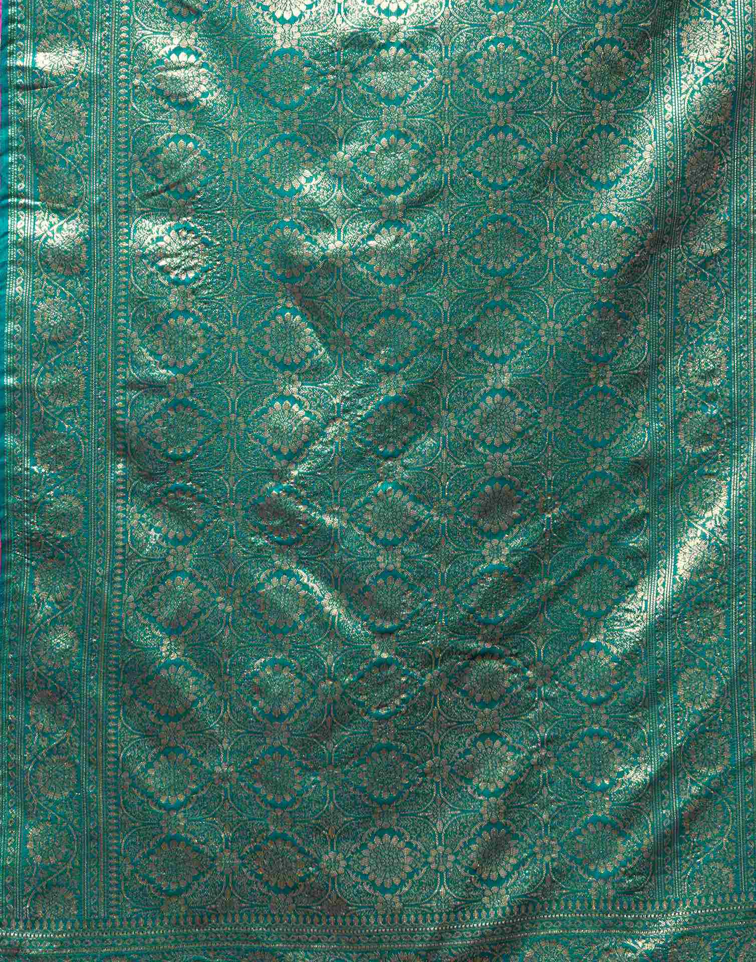 Rani Pink Silk Woven Banarasi Saree