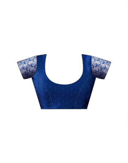Blue Silk Woven Banarasi Saree