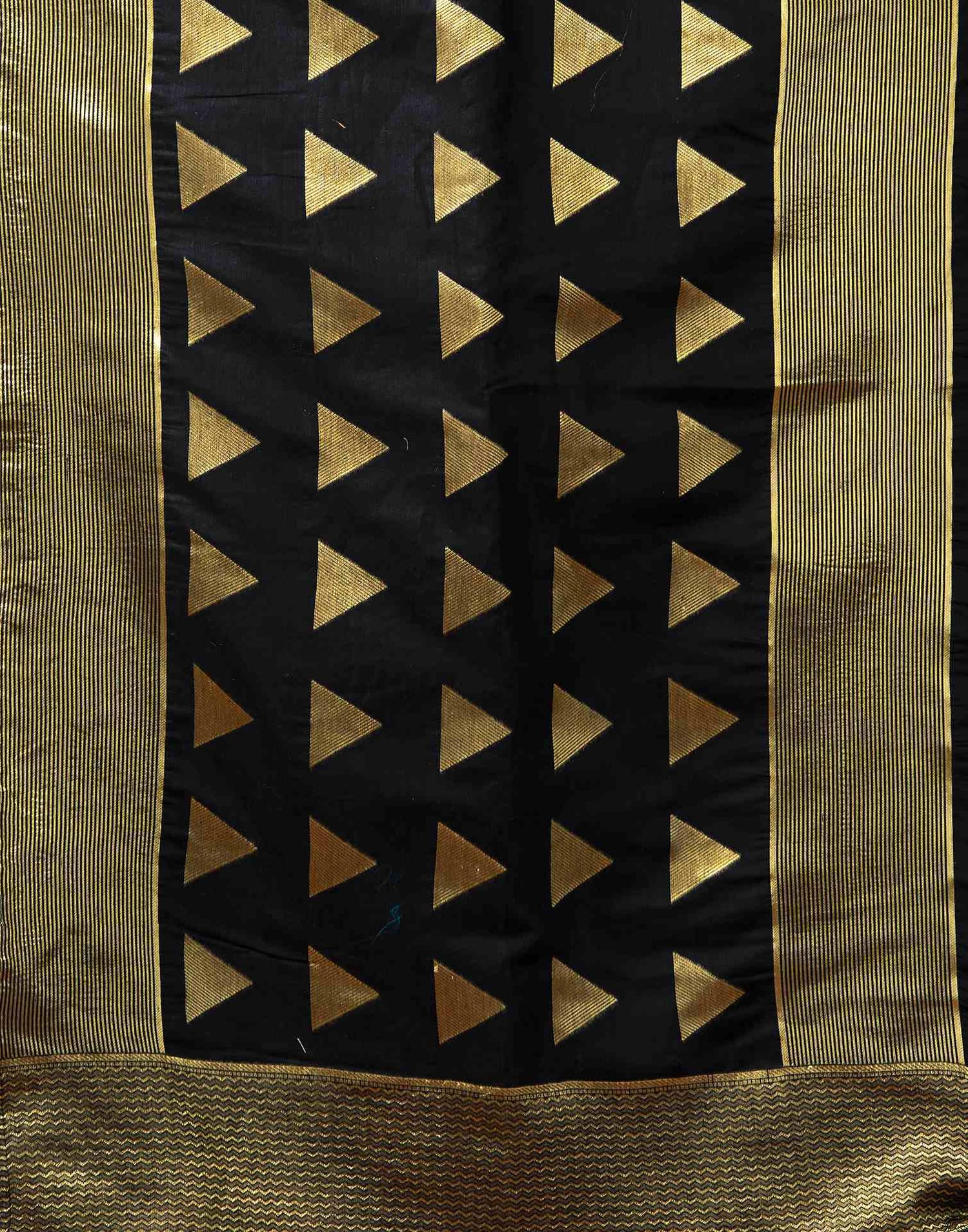 Black Silk Woven Banarasi Saree