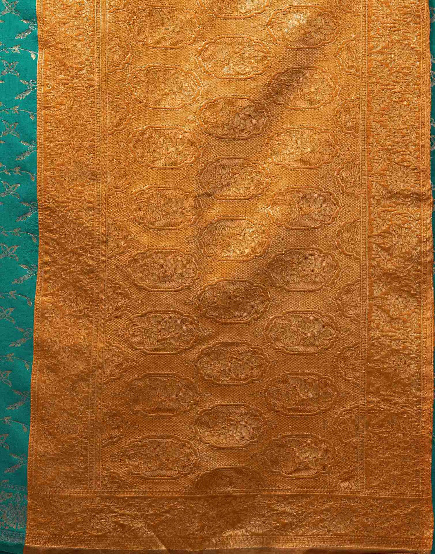 Green Silk Woven Banarasi Saree