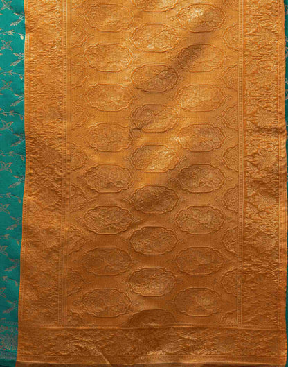 Green Silk Woven Banarasi Saree
